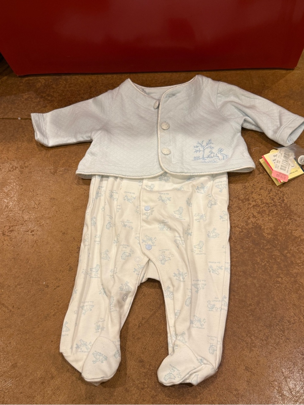 Vintage absorba paris baby outfit newborn